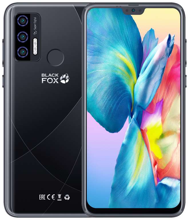 Смартфон Black Fox B9Fox 2/32 ГБ, NFC, сканер, 4000mah, Android 10.0 Go (способ снижения цены до 3354₽ в описании)