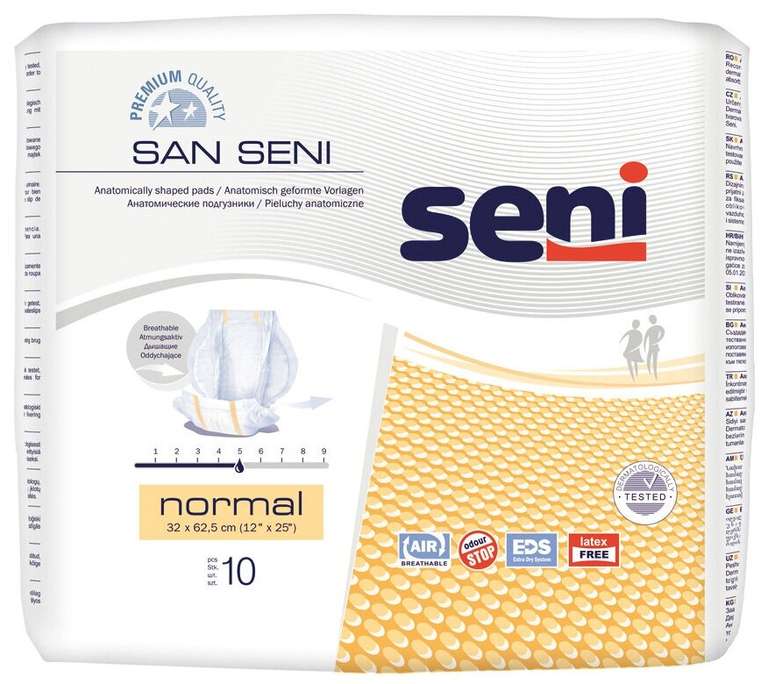 Подгузники для взрослых Seni San Normal, 10 шт.