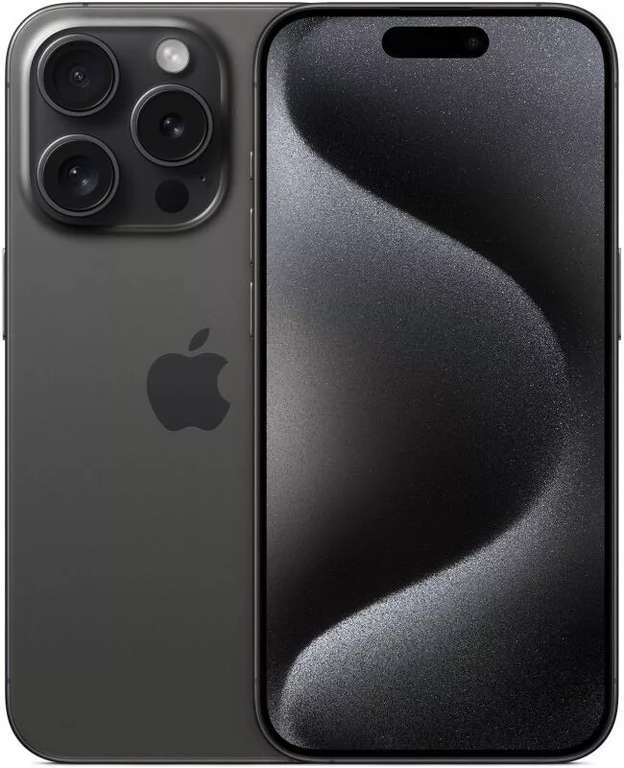 Смартфон Apple iPhone 15 Pro Max 512 Гб, nano-SIM + eSIM, Black Titanium (возврат до 31%)