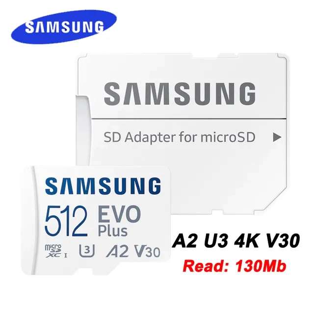 Карта памяти Samsung Micro SDXC 512Гб Evo Plus