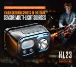 Суперяркий светодиодный налобный фонарь SUPERFIRE HL23 с USB-разъемом для кемпинга и рыбалки