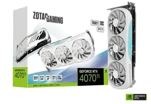 Видеокарта Zotac GeForce RTX 4070 Ti Trinity OC White Edition 12 ГБ (при оплате Озон картой)