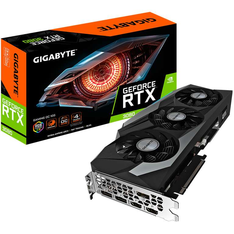 Видеокарта Gigabyte GeForce RTX 3080 GAMING OC 10G, rev. 2.0 (при оплате через СБП)