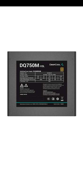 Блок питания Deepcool DQ750M-V3L 750W, ATX (из-за рубежа)
