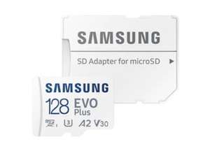 Карта памяти Samsung EVO Plus 128GB microSDXC Class 10 (возврат 90%, 1456 бонусов)