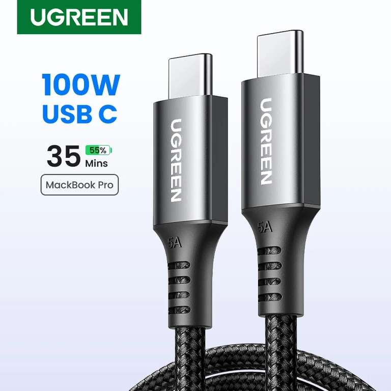 Кабель Type C - Type C 100w Ugreen 2m