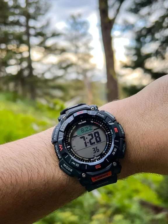 Мужские часы Casio Protrek Digital с солнечной батареей (PRG-340-1, PRG340-1, 100M)