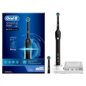 Электрическая зубная щетка Oral-B Smart 4 4000N Black edition (синхронизация с приложением на смартфоне)