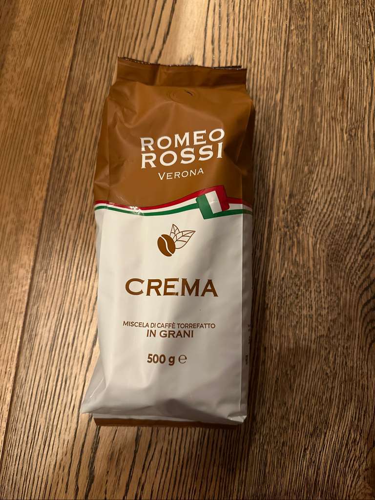Крема эспрессо. Кофе Romeo Rossi Verona attimi DIPASSIONE miscela di Caffe torrekatto.