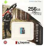 Карта памяти microSDXC UHS-I U3 Kingston Canvas Go! Plus 256 ГБ, 170 МБ/с, Class 10