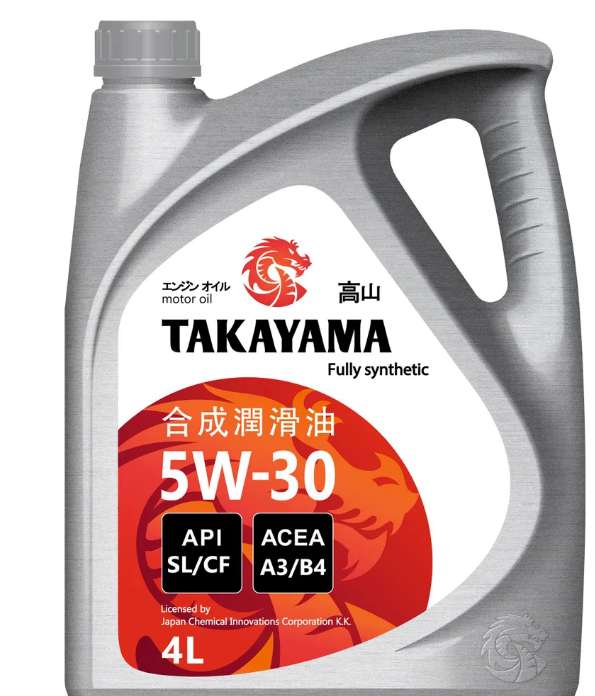 Моторное масло TAKAYAMA 5W-30 Синтетическое 4 л (цена с ozon картой)
