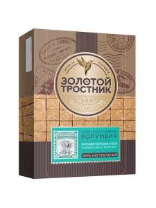 Сахар Золотой тростник тростниковый в кубиках, 400 г