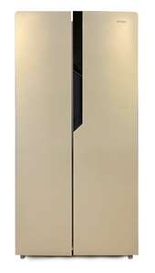 Холодильник (Side-by-Side) Ginzzu NFK-420 золотистый