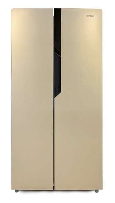 Холодильник (Side-by-Side) Ginzzu NFK-420 золотистый