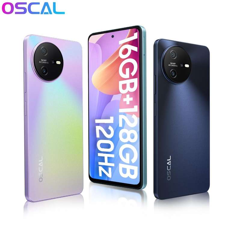 Смартфон Oscal TIGER 12 (Android13, MTK Helio G99, 6,78", 120 Гц, 2,4K, 8 ГБ, 128 ГБ, 64 МП, 5000 мАч, NFC)