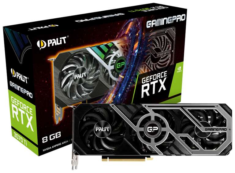 Видеокарта Palit GeForce RTX 3070 Ti GamingPro 8GB (NED307T019P2-1046A)