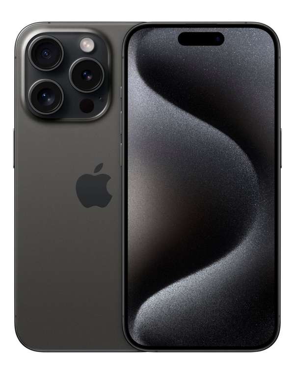 Смартфон Apple iPhone 15 Pro 128 ГБ, Dual nano SIM, черный титан (из-за рубежа)