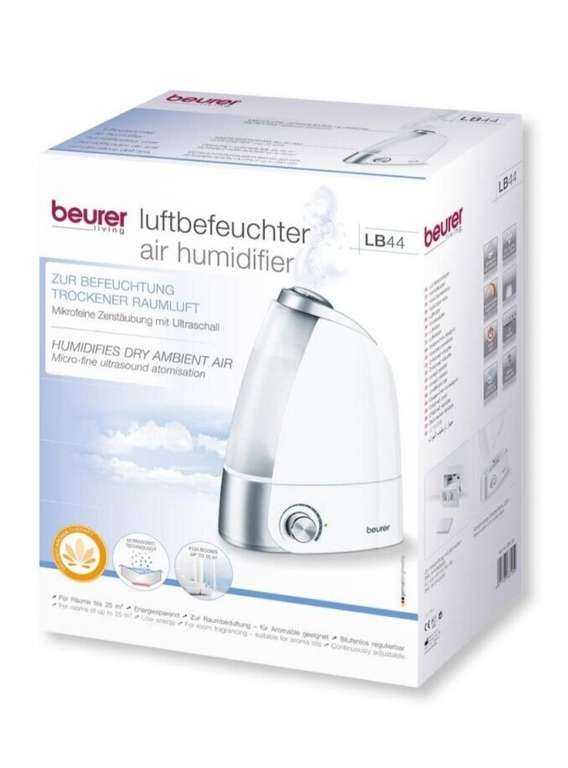 Увлажнитель воздуха с функцией ароматизации Beurer LB 44, белый/серебристый