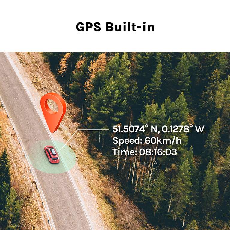 Видеорегистратор 70mai Pro Plus A500S с GPS