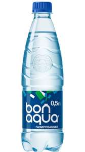 Вода питьевая Bon Aqua газированная ПЭТ, 0.5 л