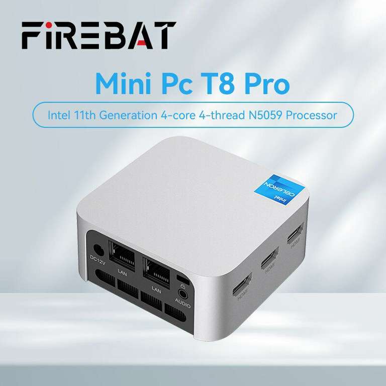 Мини ПК FIREBAT T8 Pro N5095/8 Гб/256 ГБ/W11Pro
