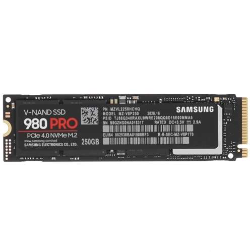 250 ГБ SSD M.2 накопитель Samsung 980 PRO