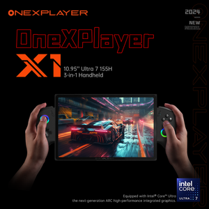 Планшет ONEXPLAYER X1 (10.95" 120 Гц, Intel Ultra 7 155H, до 64 Гб ОЗУ, до 4 Тб SSD, Oculink)