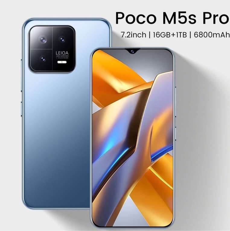 Смартфон POCO M5s Pro-B 16/1 ТБ, синий
