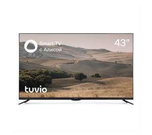 Телевизор Tuvio 4K ULTRA HD DLED STV-43FDUBK1R 43" Smart TV, черный