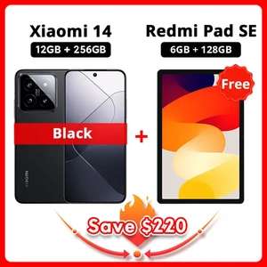Смартфон Xiaomi 14 12+256Гб + планшет Redmi Pad SE 6+128Гб