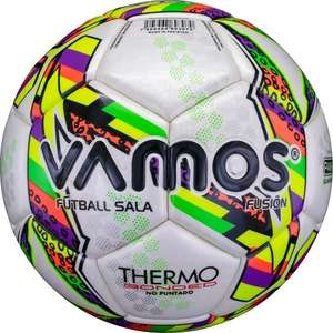 Футбольный мяч VAMOS FUSION FUT 4 размер зелёный, белый