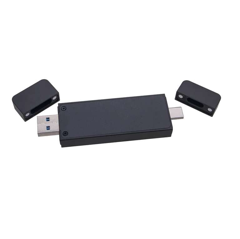 Корпус для SSD M.2 NVMe/ M.2 SATA, 2230/2242. USB A/TypeC