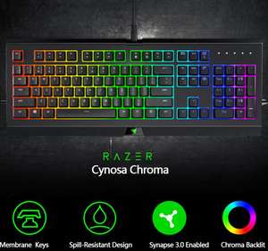 Игровая клавиатура Razer Cynosa Chroma (791₽ с бонусами)