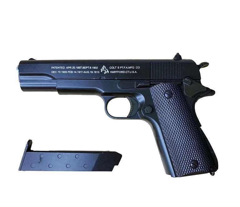 Пневматический пистолет страйкбольный К116 Пистолет металлический, 400пуль в комплекте (с озон картой)