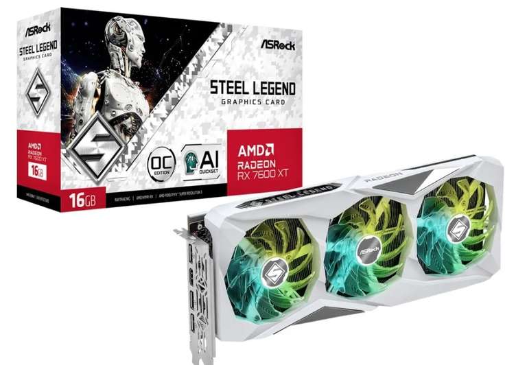 Видеокарта ASRock AMD Radeon RX 7600 8gb Steel Legend OC