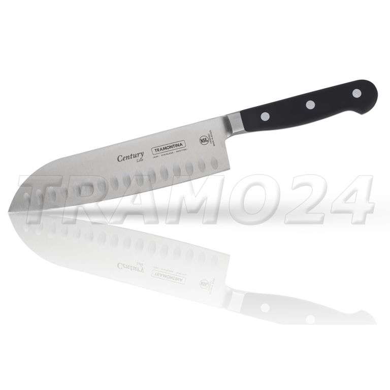 Нож кухонный сантоку Tramontina Century для разделки мяса, длина лезвия 18 см в подарочной упаковке