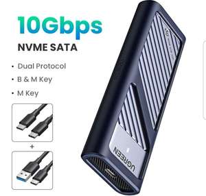Алюминиевый SSD NVME M2 кейс UGREEN