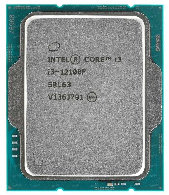Процессор intel i3 12100F OEМ, без кулера (доставка из-за рубежа)
