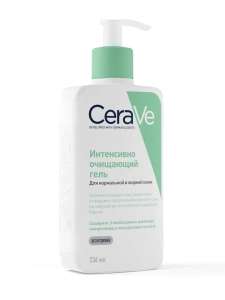 CeraVe Гель очищающий для нормальной и жирной кожи лица и тела, 236 мл