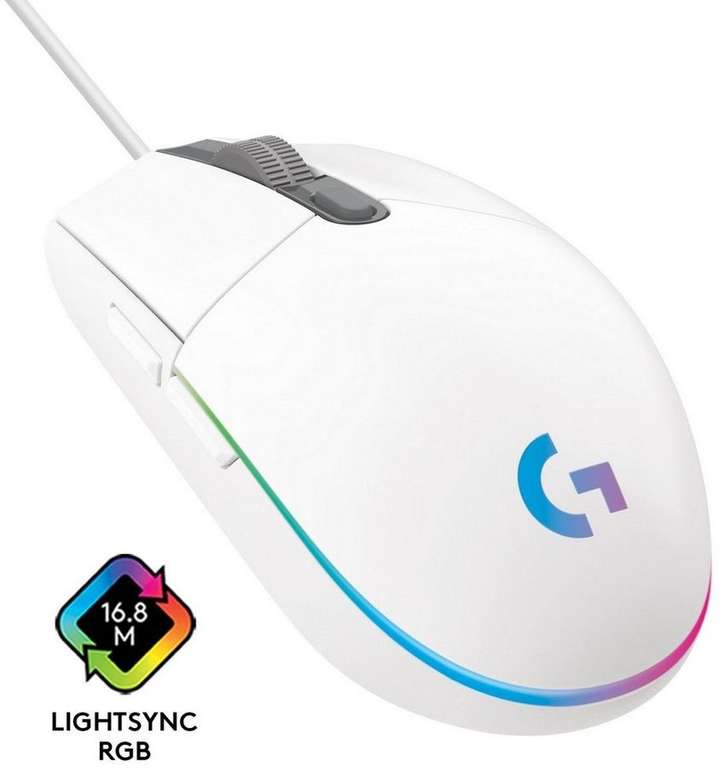 Мышь Logitech G102 LIGHTSYNC, белая (продавец LAVgoods)