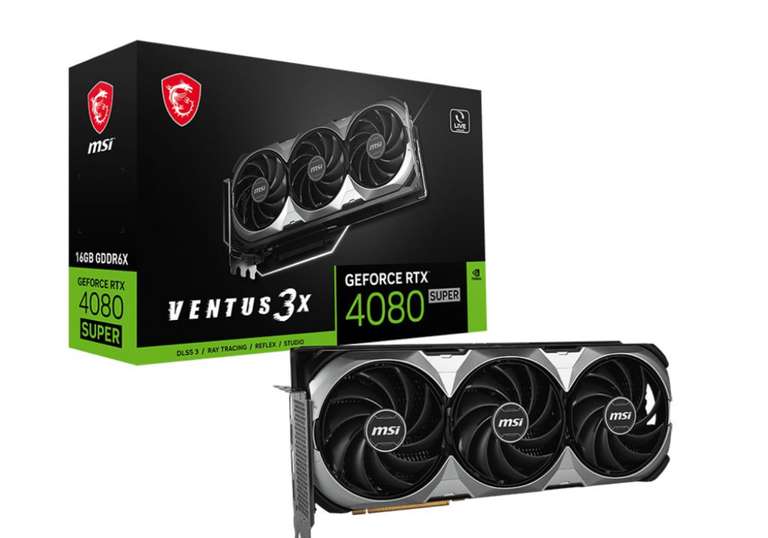 Видеокарта MSI GeForce RTX 4080 SUPER VENTUS 3X 16 ГБ (с Озон картой)