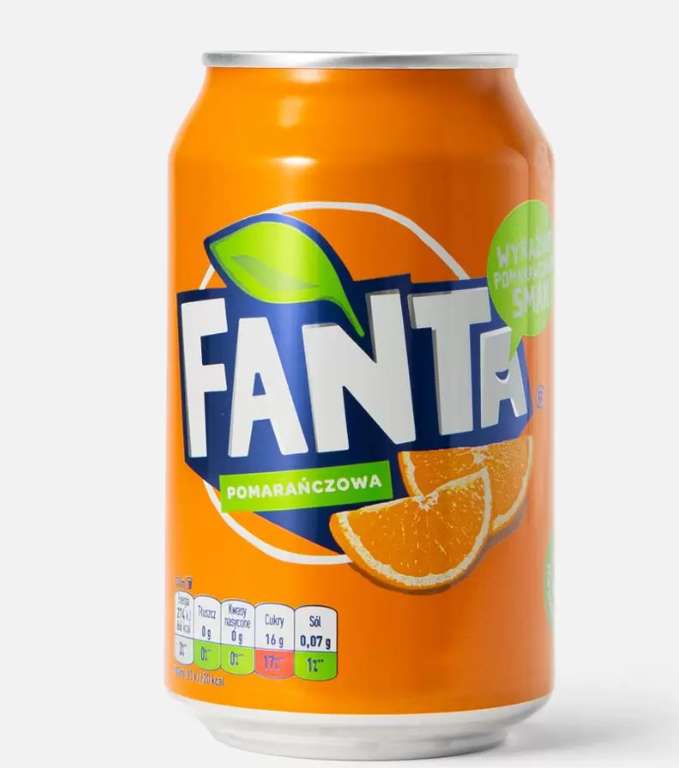 Напиток Fanta Orange газированный, 330 мл( +69 бонусов) Польша