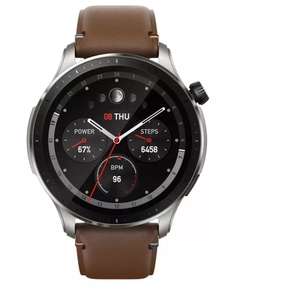 Смарт-часы Amazfit GTR 4 серебристый/коричневый (+ возврат бонусами 19% 2 587)