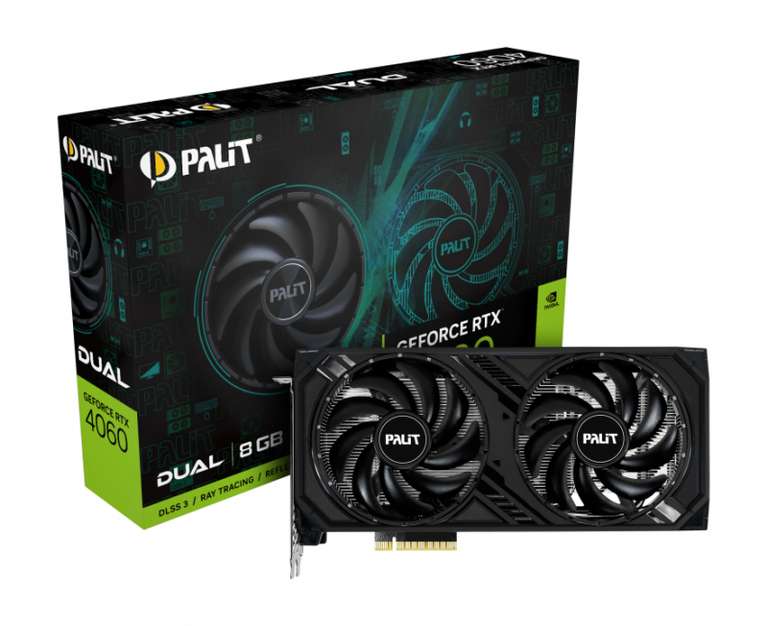Palit NVIDIA GeForce RTX 4060 DUAL (Возврат 9 152 фантиков)