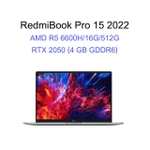 Ноутбук Redmibook pro 15 2022 (15.6", 3.2k, 90hz, R5-6600h, Rtx 2050, 16/512)