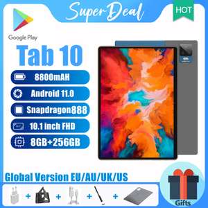 Планшет Tab10 10.1" 1600x2560 Snapdragon 888, 8/256GB, 4G модем, 24+13МП камеры, 8800 mAh, Android 11