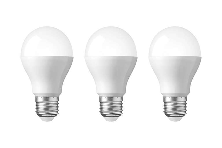 3 шт - Светодиодная лампа REXANT Груша A60 11.5 Вт E27 4000 K нейтральный свет 604-004-3