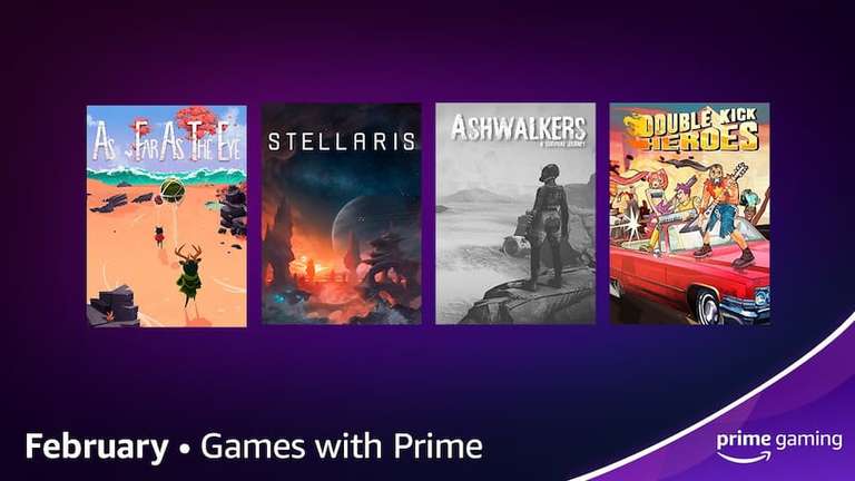 [PC] Stellaris, Ashwalkers: A Survival Journey, As Far As The Eye, Double Kick Heroes, Golazo! от Amazon Prime Gaming c 1 февраля