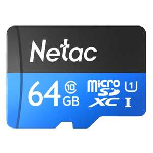 Карта памяти Micro SDXC Netac 64GB P500 Standard