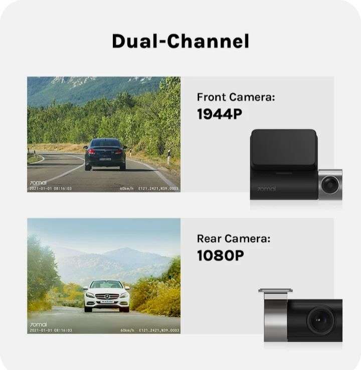 Видеорегистратор70 Mai Dash Cam Pro Plus A500S